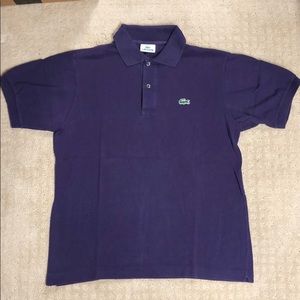 Vintage Purple Lacoste Polo - Sz 4 (M)